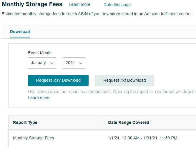 FBA Storage Costs How to Find & Calculate Them! • FbaZoom